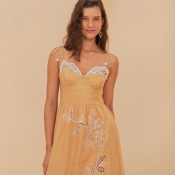FARM Rio Dresses & Skirts - Farm Rio Linen Midi Dress